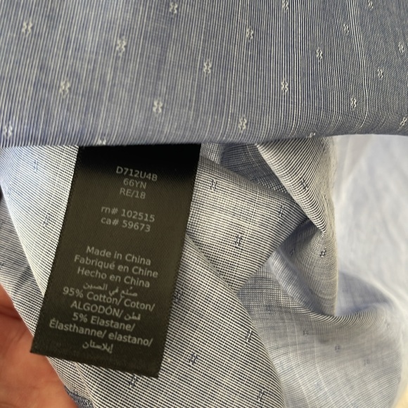 John Varvatos Blue Men’s Shirt size 16.5 L - Picture 6 of 6